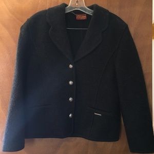 Black Geiger of Austria Boiled Wool Jacket